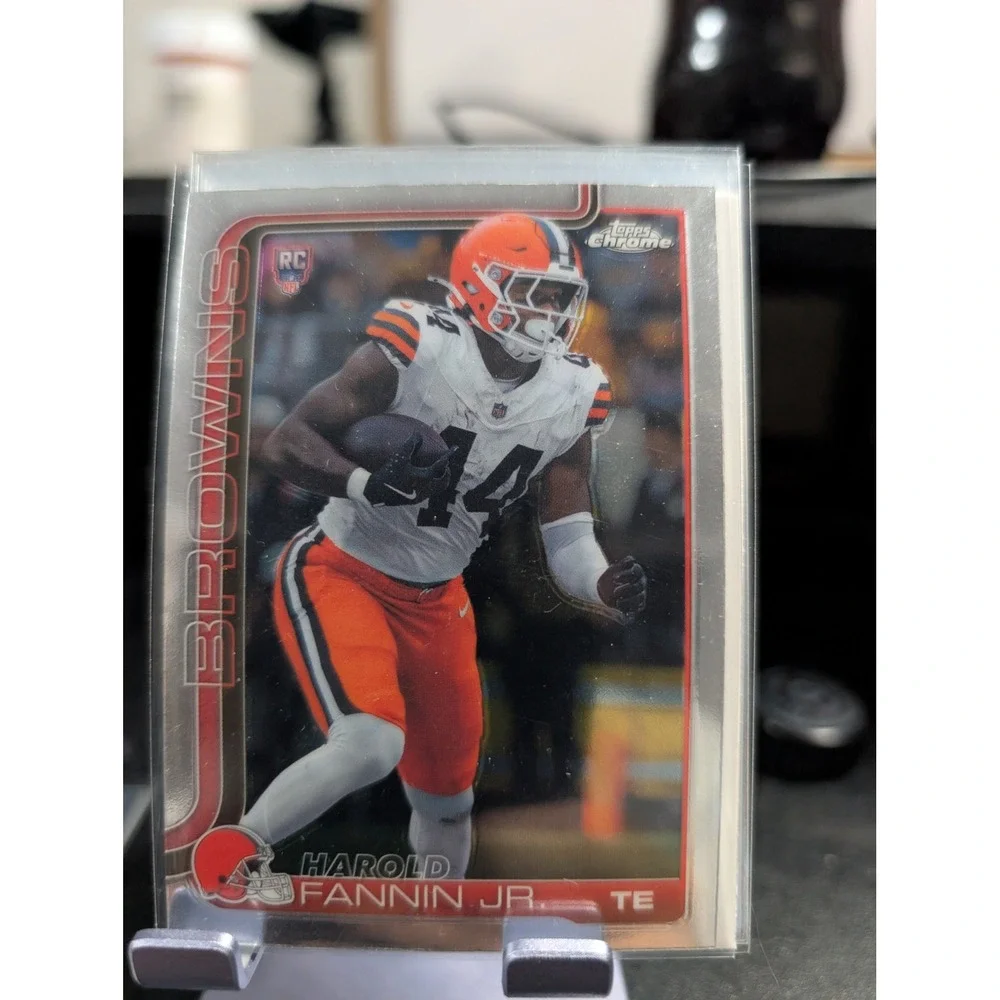 Topps Chrome Harold Fannin Jr Cleveland Browns RC Rookie Card TE Football